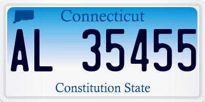 CT license plate AL35455