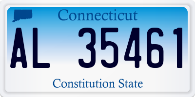 CT license plate AL35461