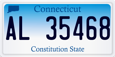 CT license plate AL35468