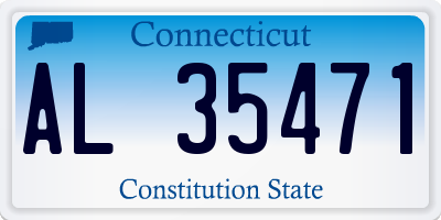 CT license plate AL35471