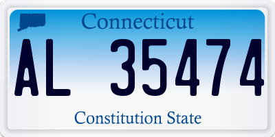 CT license plate AL35474