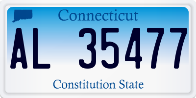 CT license plate AL35477