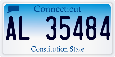 CT license plate AL35484