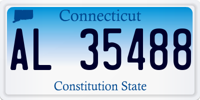 CT license plate AL35488