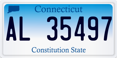 CT license plate AL35497