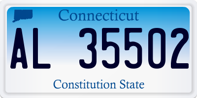 CT license plate AL35502