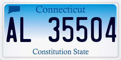 CT license plate AL35504
