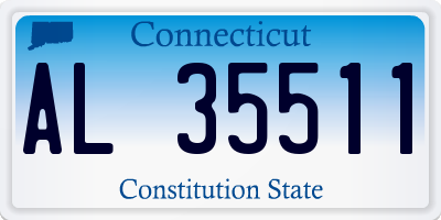 CT license plate AL35511