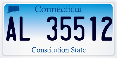 CT license plate AL35512