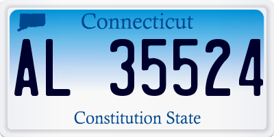 CT license plate AL35524