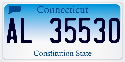 CT license plate AL35530