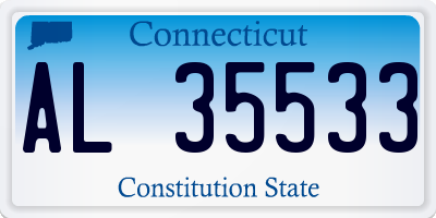CT license plate AL35533