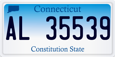 CT license plate AL35539