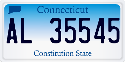 CT license plate AL35545