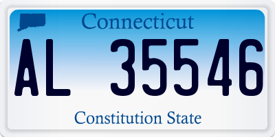 CT license plate AL35546