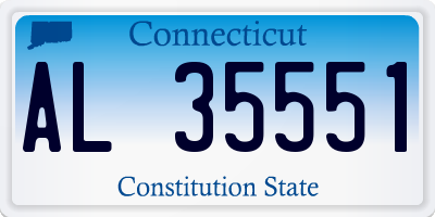 CT license plate AL35551