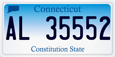 CT license plate AL35552