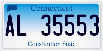 CT license plate AL35553