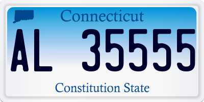CT license plate AL35555