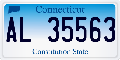 CT license plate AL35563