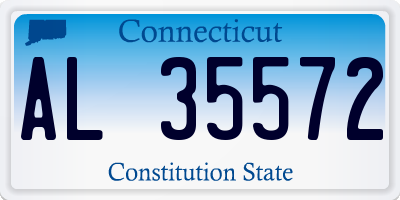 CT license plate AL35572