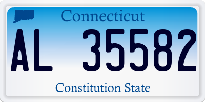 CT license plate AL35582