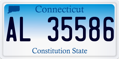 CT license plate AL35586