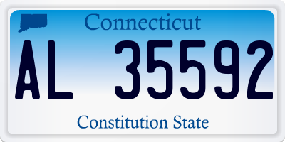 CT license plate AL35592