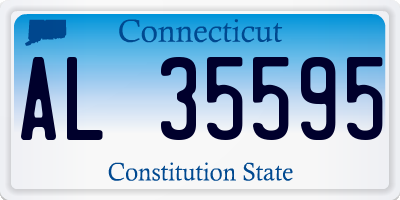 CT license plate AL35595