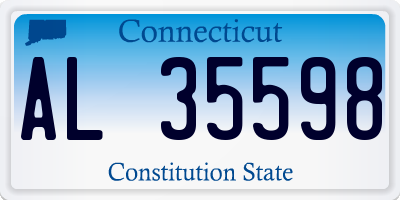 CT license plate AL35598