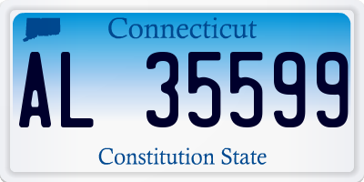 CT license plate AL35599