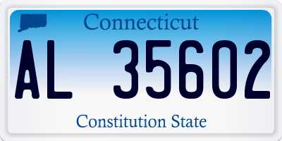 CT license plate AL35602