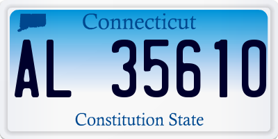 CT license plate AL35610