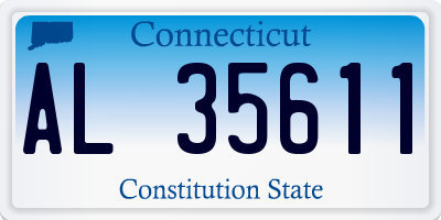 CT license plate AL35611
