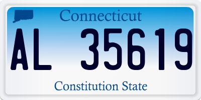 CT license plate AL35619