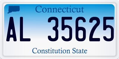 CT license plate AL35625