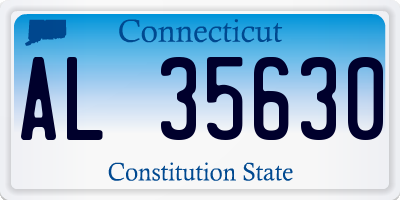 CT license plate AL35630
