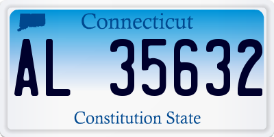 CT license plate AL35632