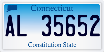 CT license plate AL35652