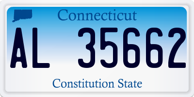 CT license plate AL35662