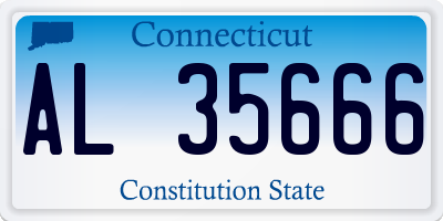 CT license plate AL35666