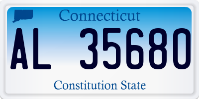 CT license plate AL35680