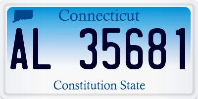 CT license plate AL35681