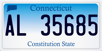 CT license plate AL35685