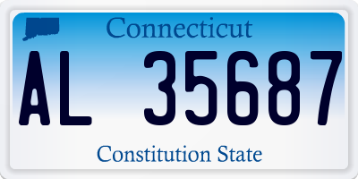 CT license plate AL35687
