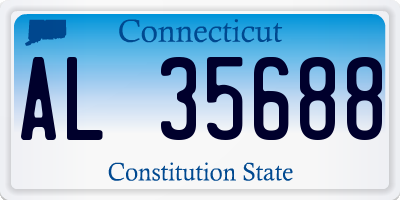 CT license plate AL35688