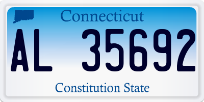 CT license plate AL35692