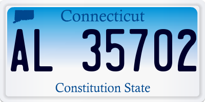 CT license plate AL35702