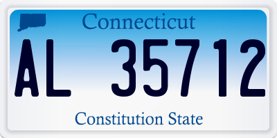 CT license plate AL35712