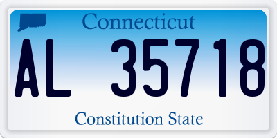 CT license plate AL35718